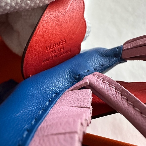 Hermes Bag Charm Rodeo Pegase PM, New in Box (Bleu France / Mauve Sylvestre) - Picture 4 of 6